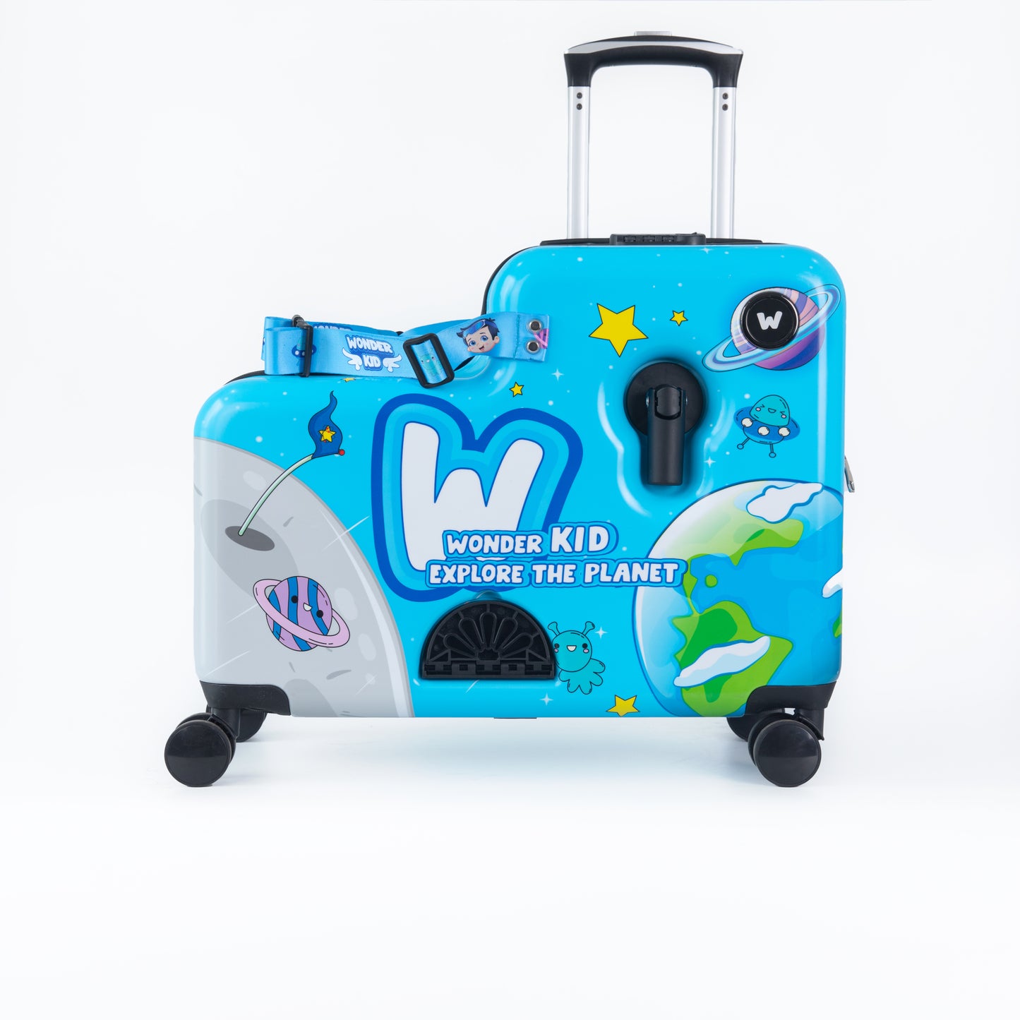 Combo Galaxy Boy & Wonder Girl Sit - On Luggage/Blue & Purple - COMBO 10%OFF