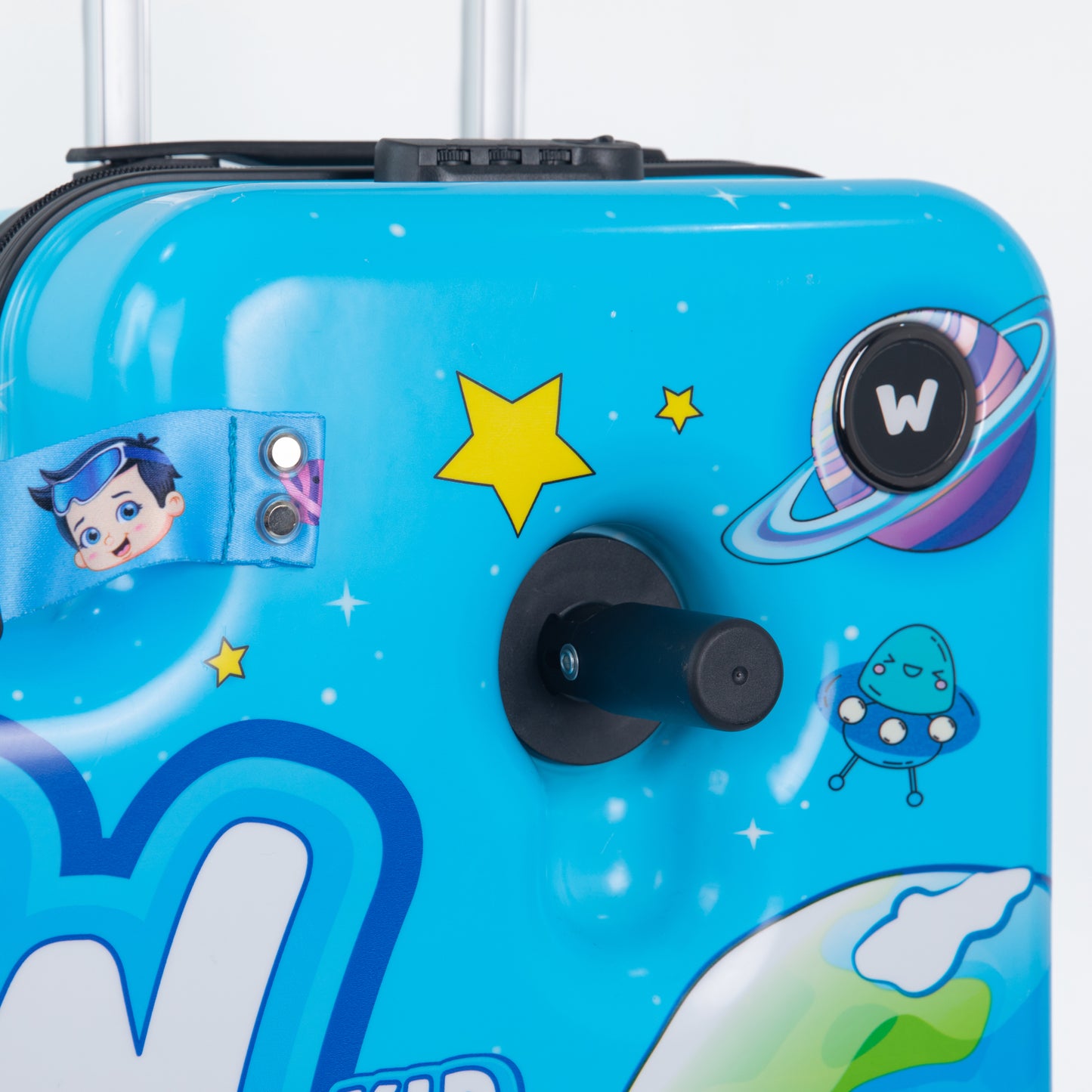 Combo Galaxy Boy & Wonder Girl Sit - On Luggage/Blue & Purple - COMBO 10%OFF