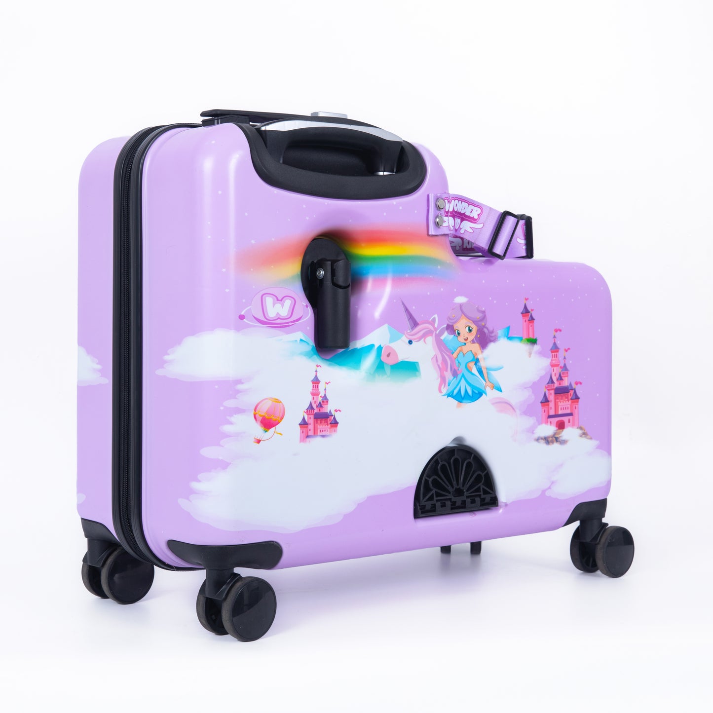 Combo Galaxy Boy & Wonder Girl Sit - On Luggage/Blue & Purple - COMBO 10%OFF