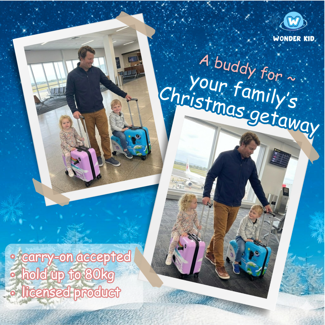 CHRISTMAS SALE - 20% OFF🎄 Wonder Girl Sit - On Luggage/Purple