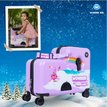 CHRISTMAS SALE - 20% OFF🎄 Wonder Girl Sit - On Luggage/Purple