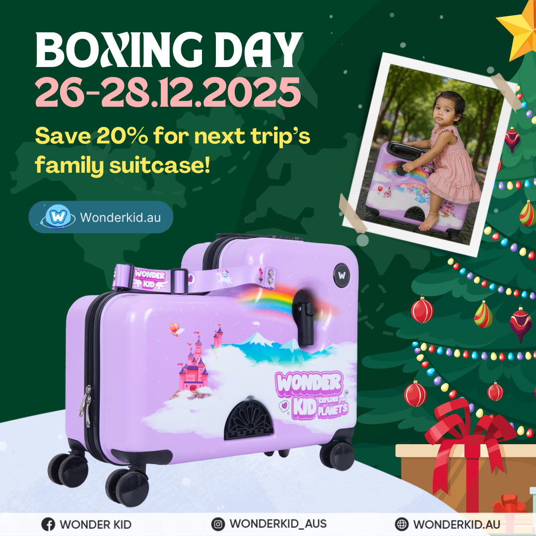 BOXING DAY SALE - 20% OFF🎄 Wonder Girl Sit - On Luggage/Purple